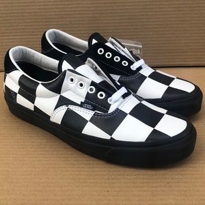 Vans Black and White Checkerboard Athletic Sneakers